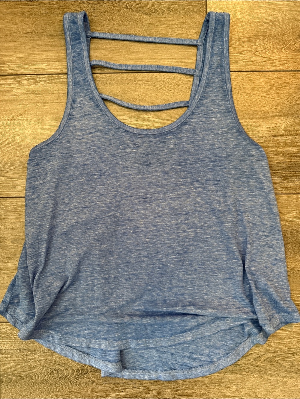 American Eagle Outfitters Light Blue Strappy Back Tank Top